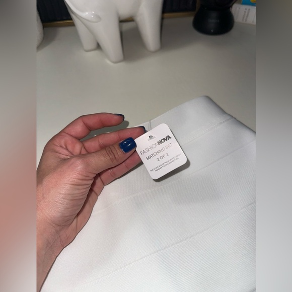 White skirt set🤍 Never been worn. - Picture 3 of 5